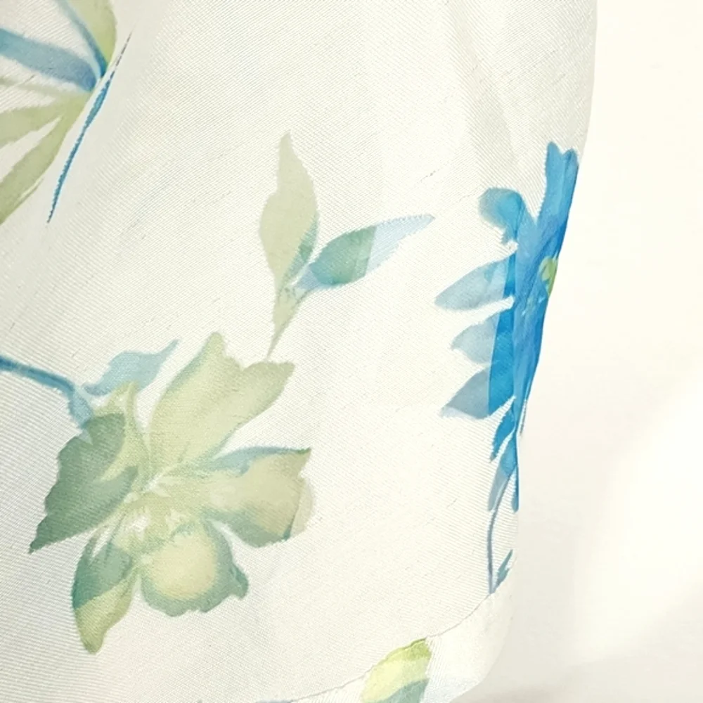 Notations Blouse Y2K Sheer Floral Button Down Blouse White Size XL - Picture 5 of 16